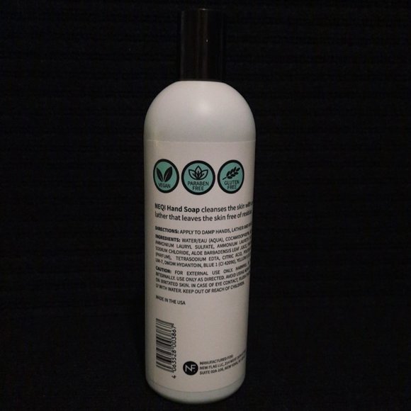 🔴 $ 4.00 NEQI HAND SOAP with Aloe Vera Cleans & Cares 16.0 fl oz - Picture 3 of 4